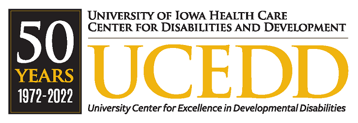 Iowa UCEDD 50th anniversary logo for web