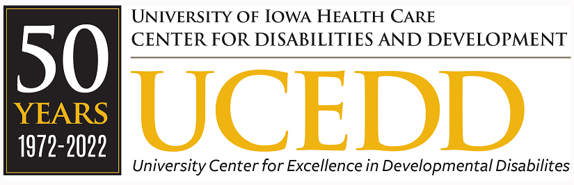 Iowa UCEDD 50th anniversary logo